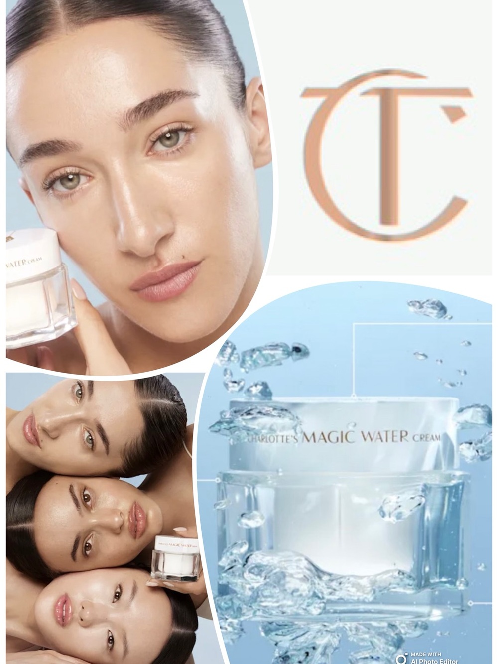 Brand New Full Size Charlotte Tillburys Magic Water Cream Hydrating Moisturizer